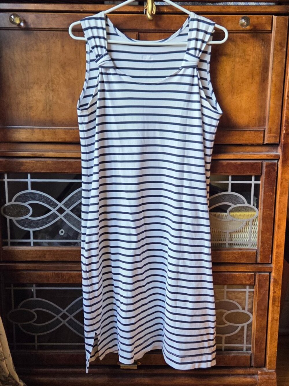 Blue and white stripes ARMOR LUX sleeveless dress
